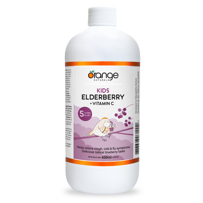 Orange Naturals Kids Elderberry + Vitamin C Liquid
