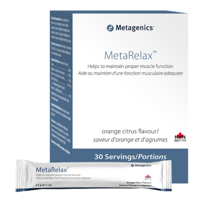 Metagenics MetaRelax Magnesium Powder Blend Orange Citrus Flavour