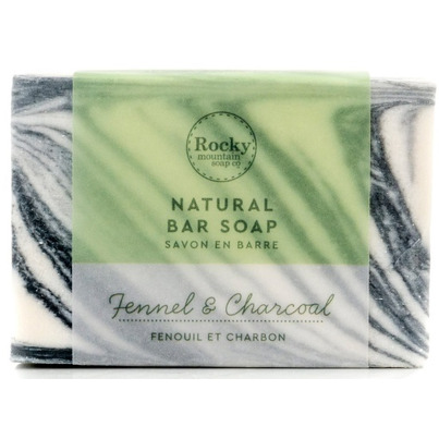 Rocky Mountain Soap Co. Fennel Charcoal Bar Soap