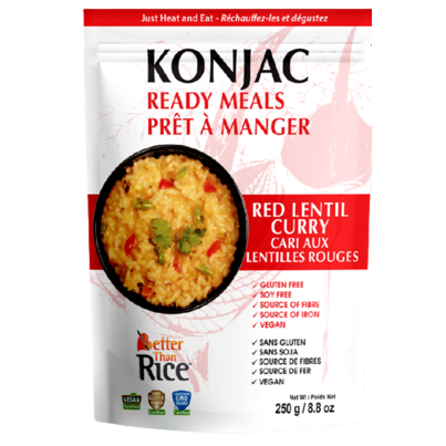 Better Than Rice Ready Meal Red Lentil Curry With Konjac Rice