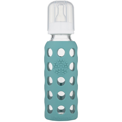 Lifefactory Glass Baby Bottle With Silicone Sleeve Kale