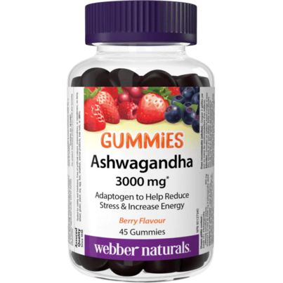 Webber Naturals Ashwagandha Gummies 3000mg Berry