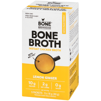 Bone Brewhouse Lemon Ginger Instant Chicken Bone Broth