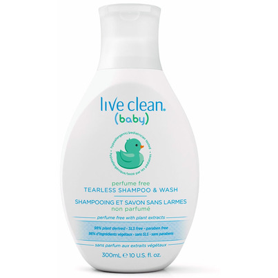 Live Clean Baby Perfume Free Tearless Shampoo & Wash