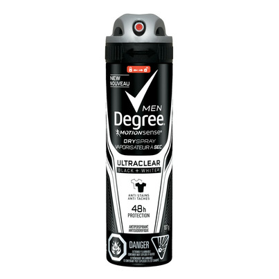 Degree Men UltraClear Black + White Antiperspirant Dry Spray