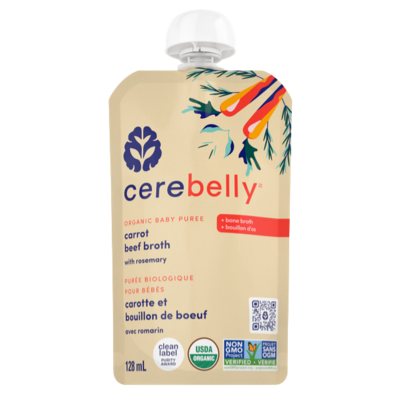 Cerebelly Organic Carrot Beef Bone Broth With Rosemary