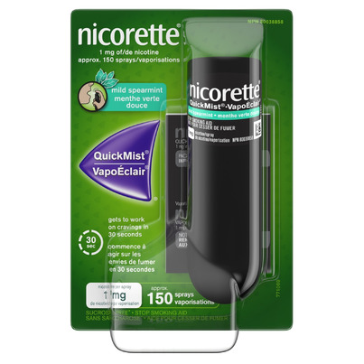 Nicorette Nicotine QuickMist Mouth Spray Mild Spearmint 1mg