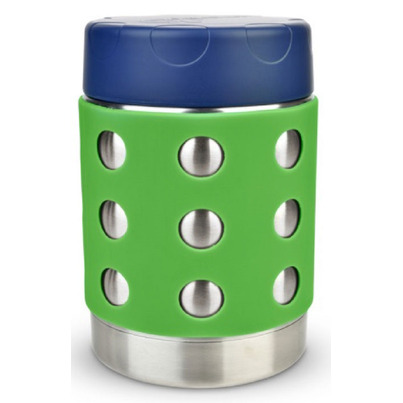 Lunchbots Leak-Proof Thermal Lunch Container With Dots Green