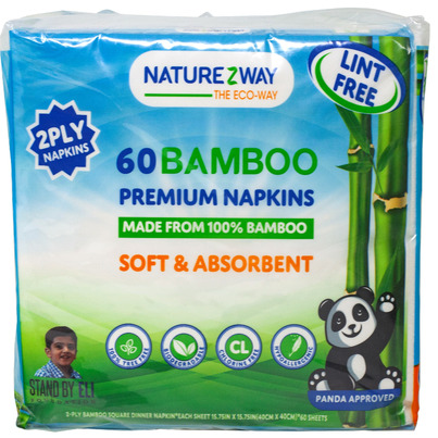 NatureZway Bamboo 2ply Napkins