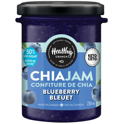 Healthy Crunch Blueberry Chia Jam