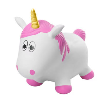 Farm Hoppers Fantasy Hoppers Inflatable Bouncing Unicorn Pink