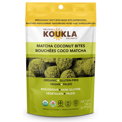 Koukla Delights Matcha Coconut Bites