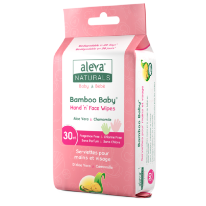 Aleva Naturals Bamboo Baby Hand 'n' Face Wipes