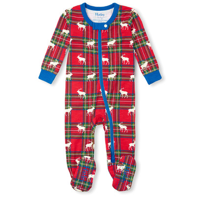 Hatley Infant Footed Coverall Elk Plaid