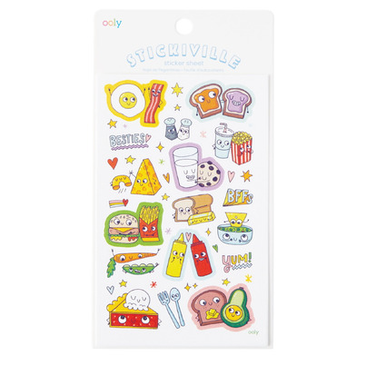 OOLY Stickiville Stickers Standard BFF Foods