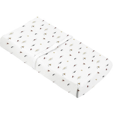 Kushies Percale Change Pad Cover With Slits For Straps Sun