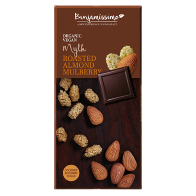 Benjamissimo Chocolate Bar Mylk Roasted Almond Mulberry