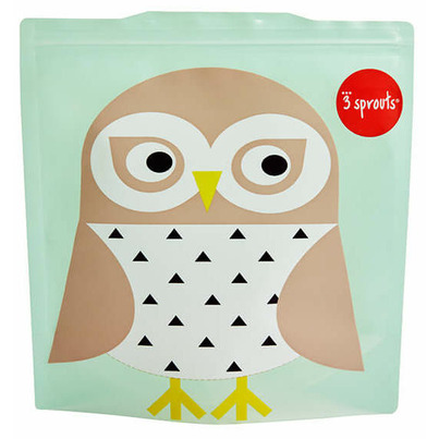 3 Sprouts Sandwich Bags Owl
