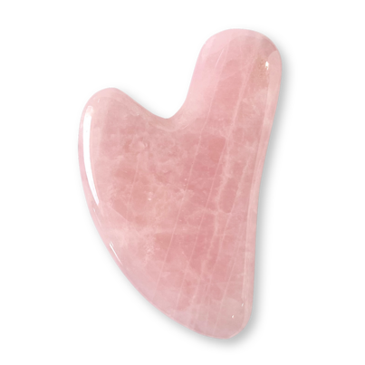 Happy Rose Quartz Heart Shaped Gua Sha