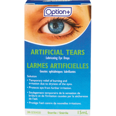 Option+ Artificial Tears Lubricating Eye Drops