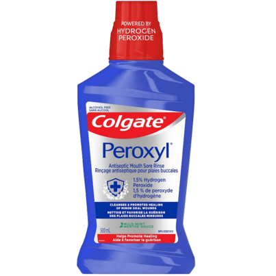 Colgate Peroxyl Antiseptic Mouth Sore Rinse 1.5% Hydrogen Peroxide