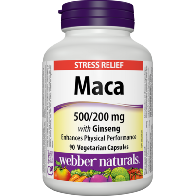 Webber Naturals Maca 500/200mg With Ginseng