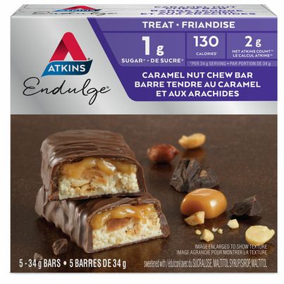 Atkins Endulge Bars Caramel Nut Chew 5-Pack