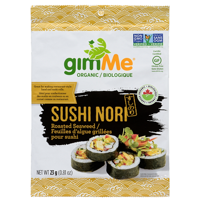 GimMe Organic Sushi Nori Roasted Seaweed