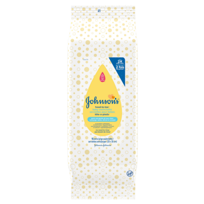 Johnson's Baby Cleansing Wipes Sensitive Head-to-Toe Cloths