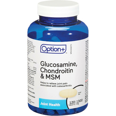Option+ Glucosamine, Chondroitin & MSM 1300mg