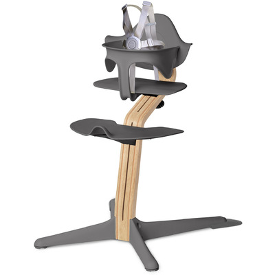 Nomi Highchair White Oak With Gray Seat