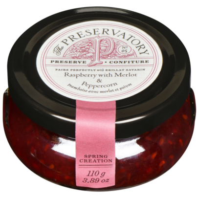 The Preservatory Preserve Jam Raspberry Merlot Peppercorn