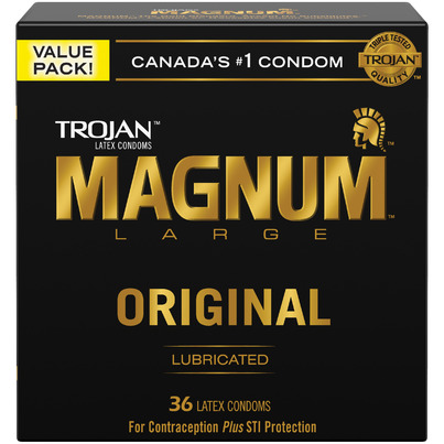 Trojan Magnum Large Size Lubricated Latex Condoms
