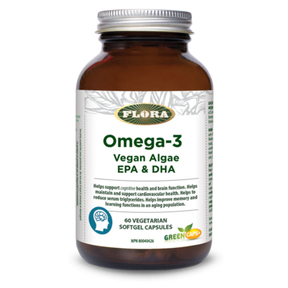 FLORA Omega-3 Vegan Algae EPA & DHA