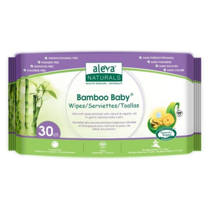 Aleva Naturals Bamboo Travel Size Baby Wipes