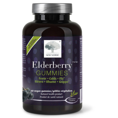 New Nordic Elderberry Gummies For Fever, Cold And Flu