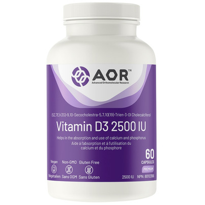 AOR Vitamin D3 2500IU