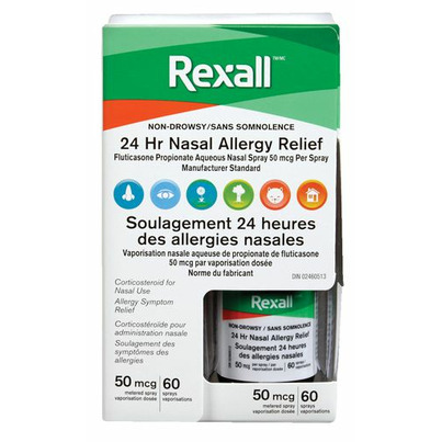 Rexall 24Hr Nasal Allergy Relief Spray 50mcg