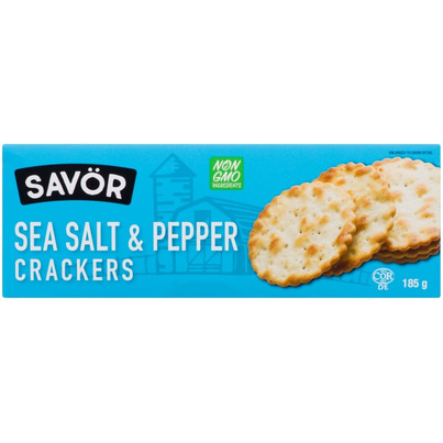 Savor Crackers Sea Salt & Pepper