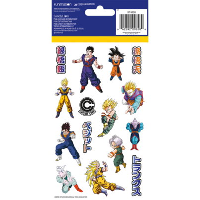 Trends Dragon Ball Z 4 Sheet Stickers