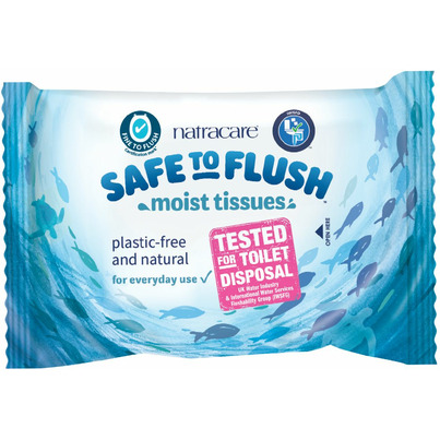 Natracare Safe To Flush Moist Tissues
