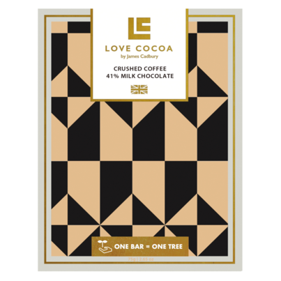 Love Cocoa Crushed Coffee Milk Chocolate Chocolate Bar