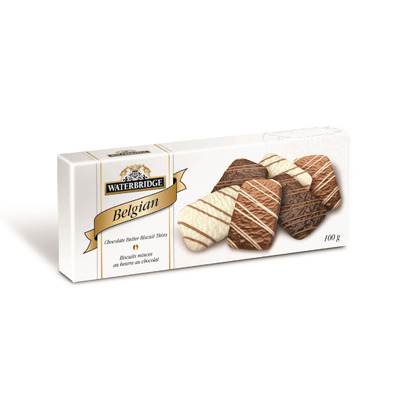 Waterbridge Belgian Chocolate Butter Biscuit Thins