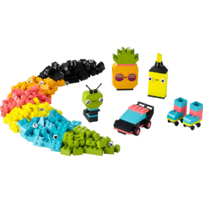 LEGO Classic Creative Neon Fun Building Toy Set