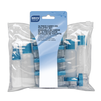 Savvy Home 16 Piece Carry-On Toiletry Set