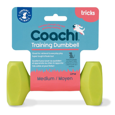 Company Of Animals Coachi Training Dumbbell For Dogs Lime