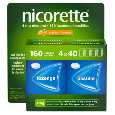 Nicorette 4mg Nicotine Replacement Lozenges Fruit