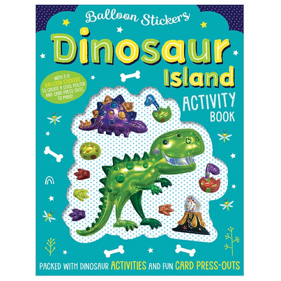 Make Believe Ideas Balloon Stickers Dinoasuar Island Activity Book
