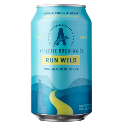 Athletic Brewing Co. Non Alcoholic IPA Beer Run Wild