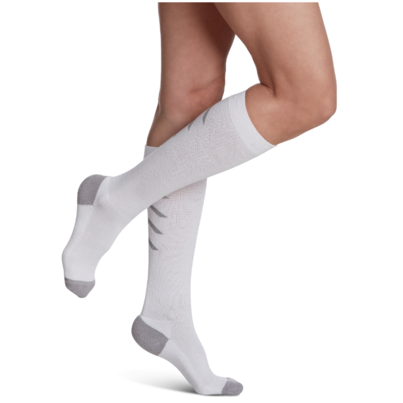 Sigvaris Athletic Recovery Socks Compression Socks Unisex White